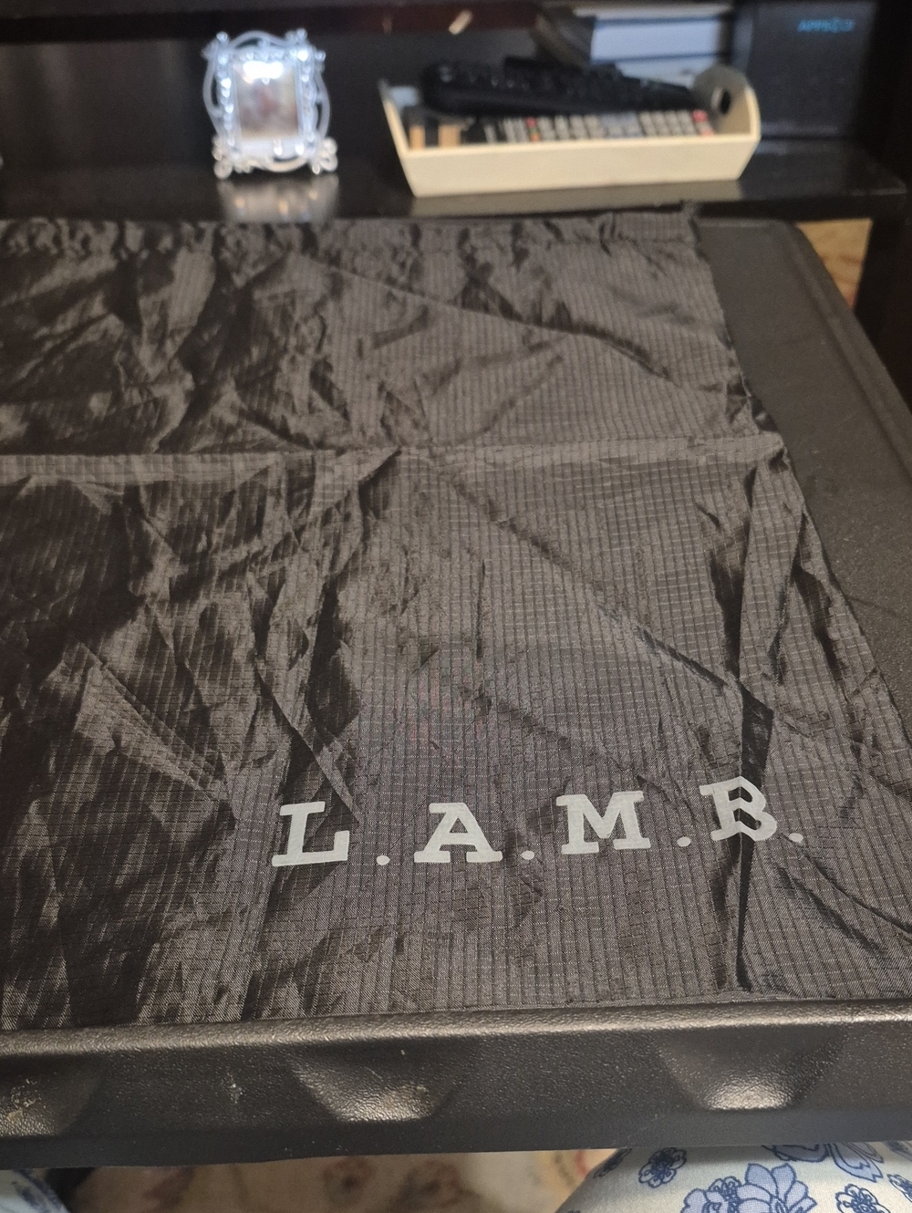 L.A.M.B. Black Nylon with Logo